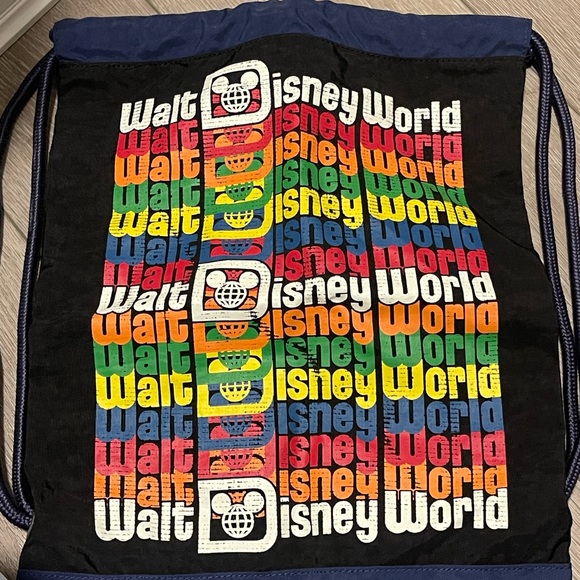 Disney Other - Disney World Multicolor Drawstring Bag